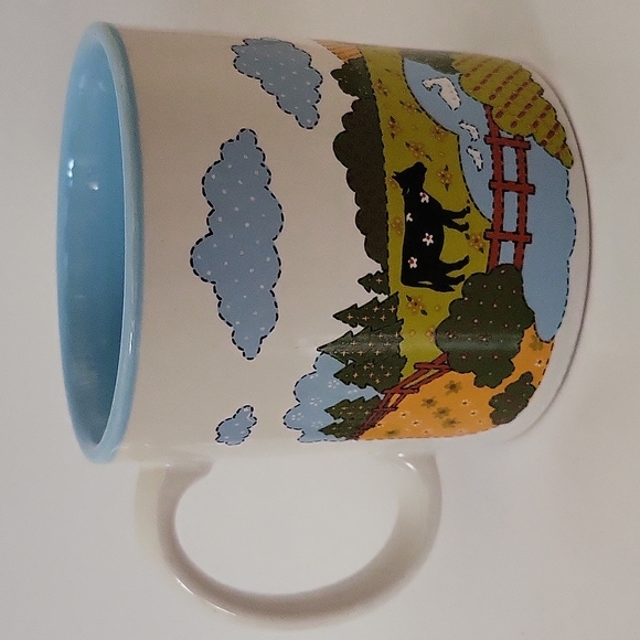 Farm Scene Cow And Chickens Coffee Mug - Picture 11 of 12